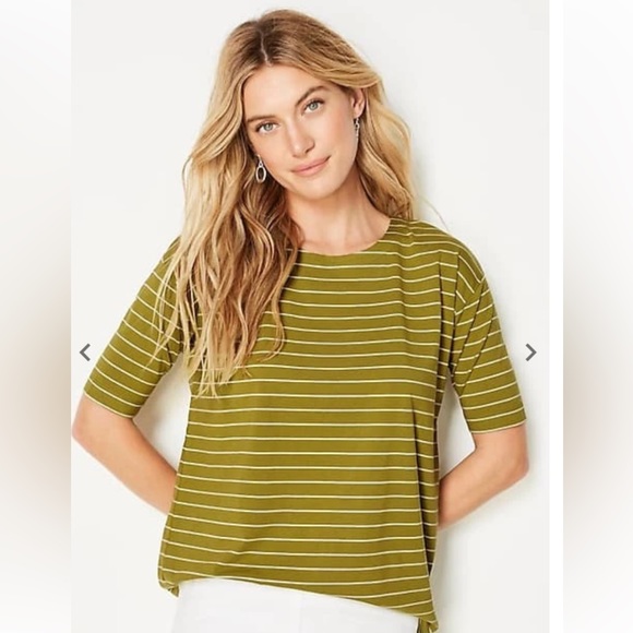 J. Jill Tops Jjill Luxe Supima Elbowsleeve Tee Poshmark